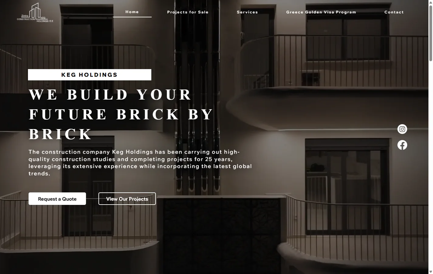 KEG Holdings — desktop