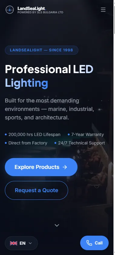 LandSeaLight — Premium B2B aesthetic