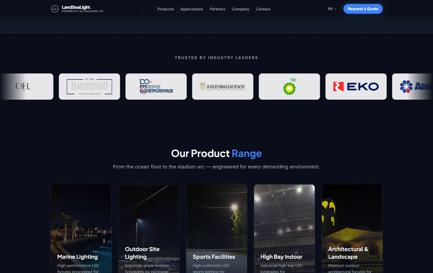 LandSeaLight — Trust-driven presentation